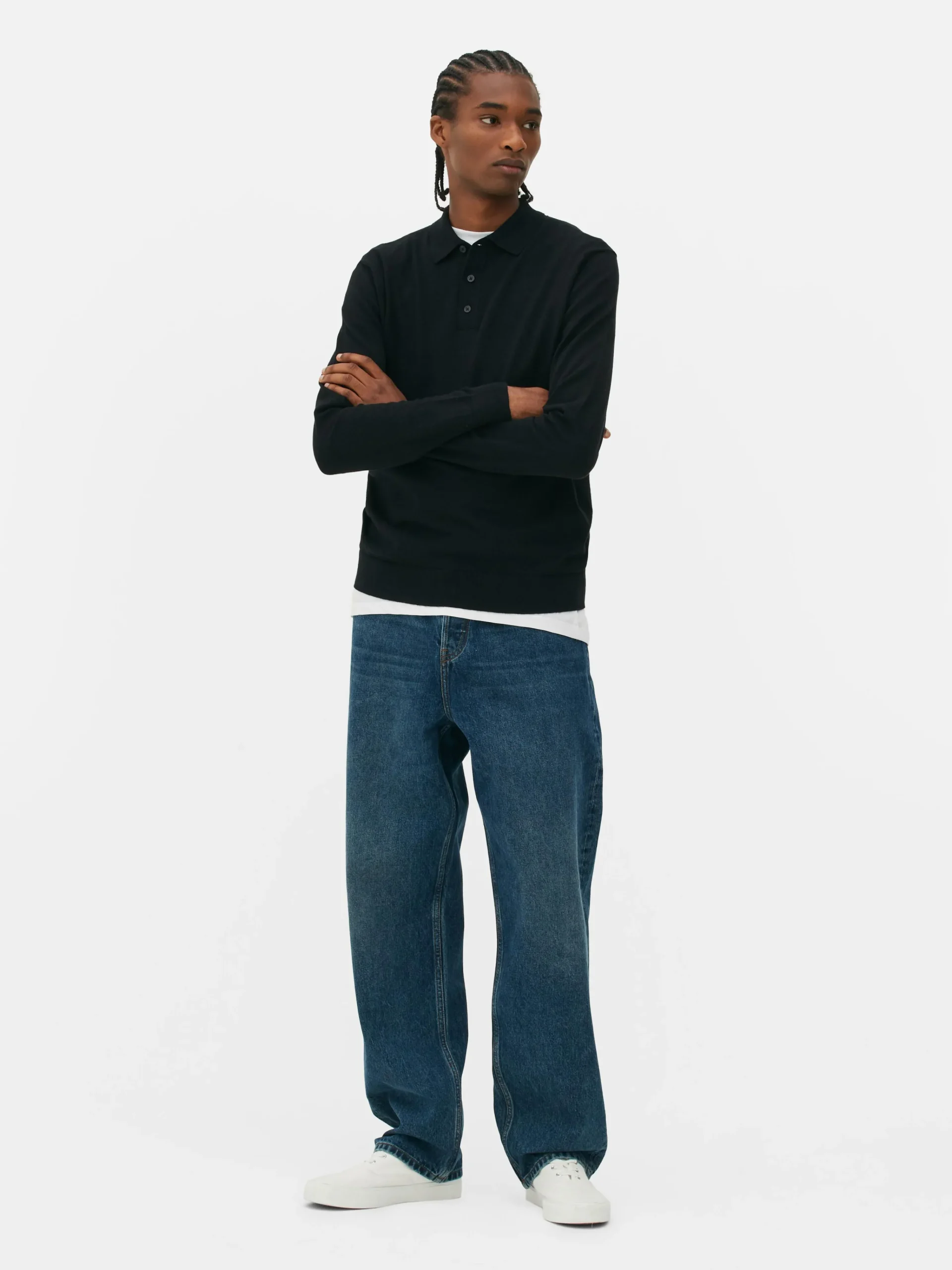 Homme Primark Pulls Et Gilets|Pull Polo à Manches Longues