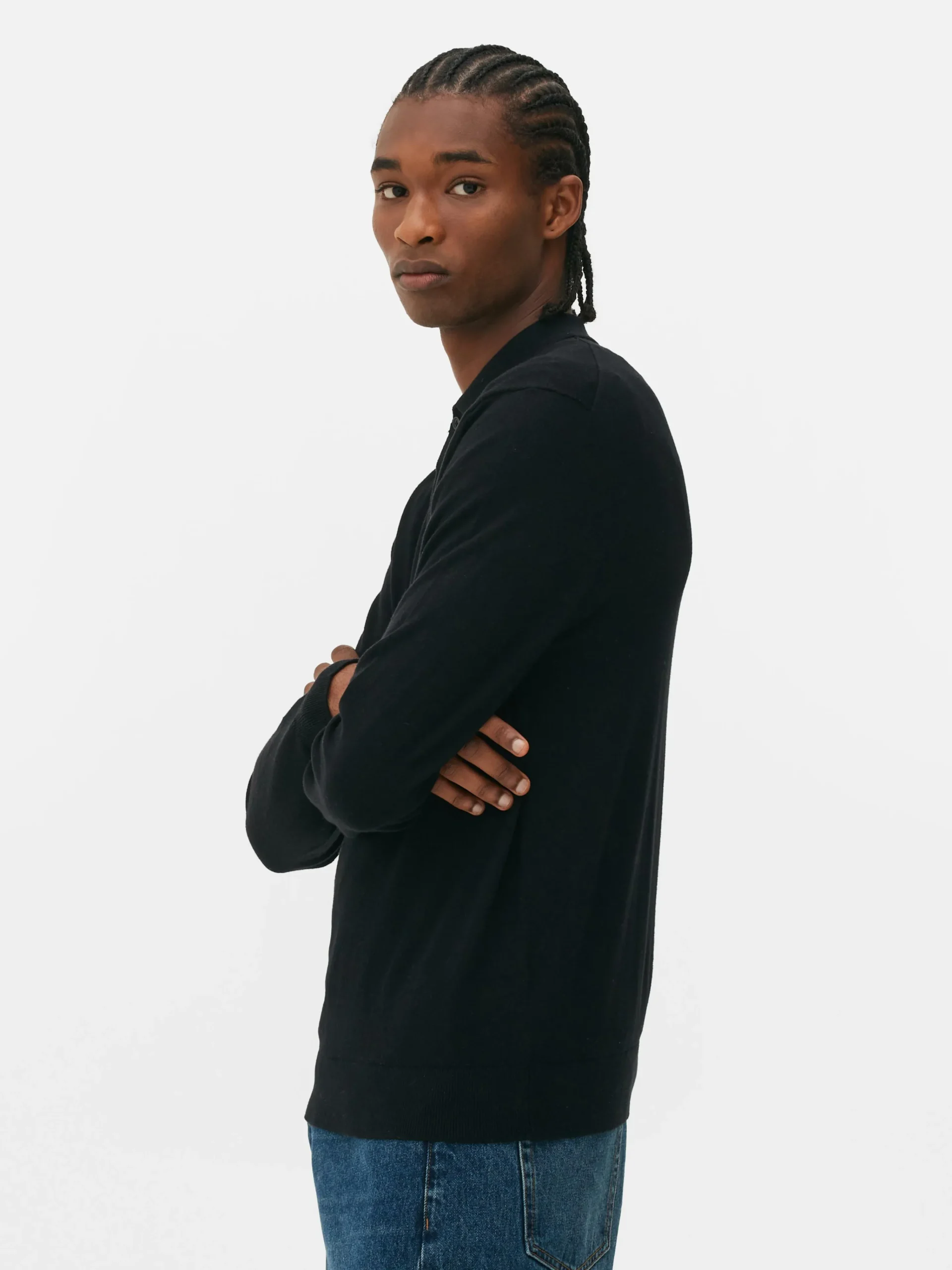 Homme Primark Pulls Et Gilets|Pull Polo à Manches Longues