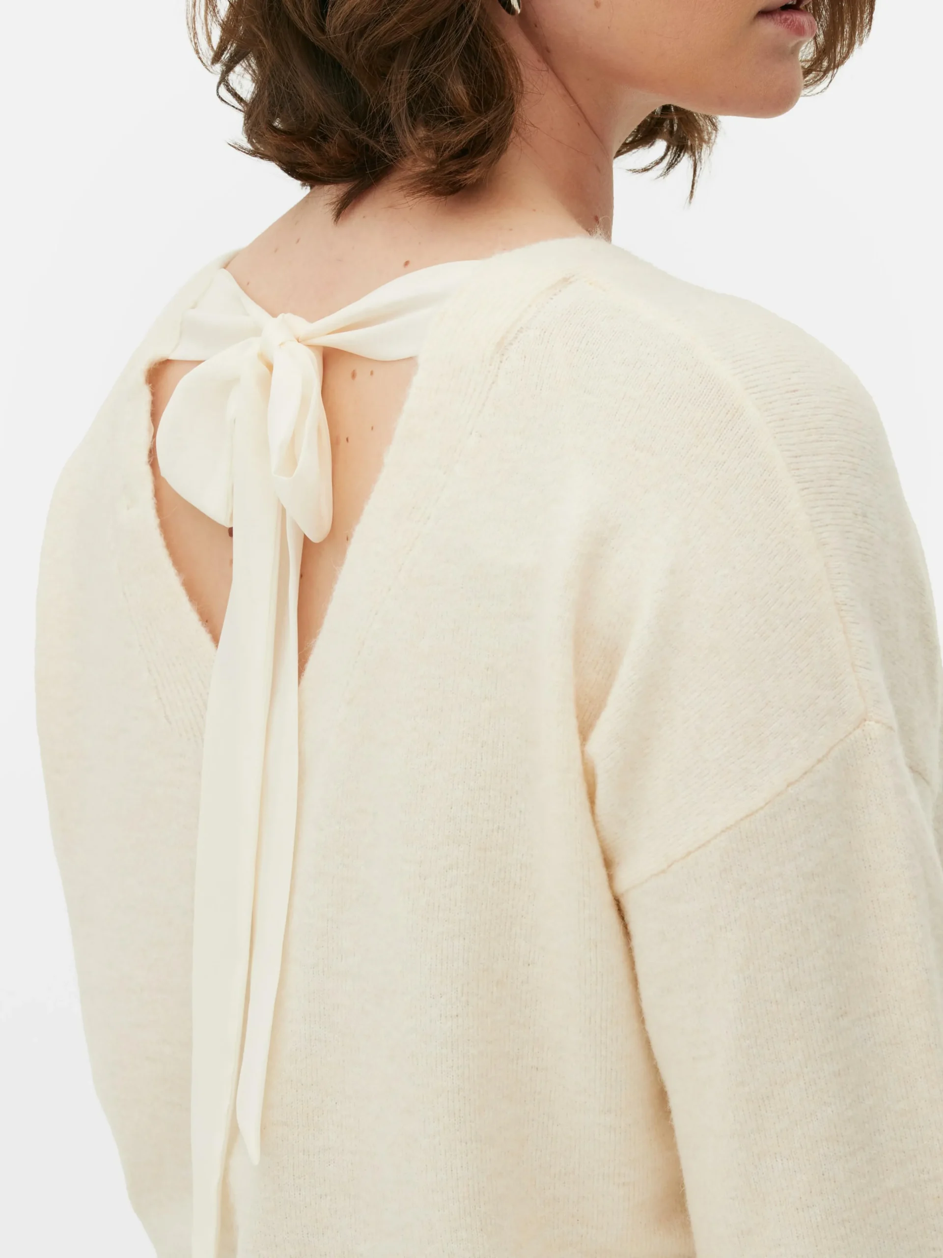 Femme Primark Pulls Et Gilets|Pull Tricoté Avec Nœud Dans Le Dos