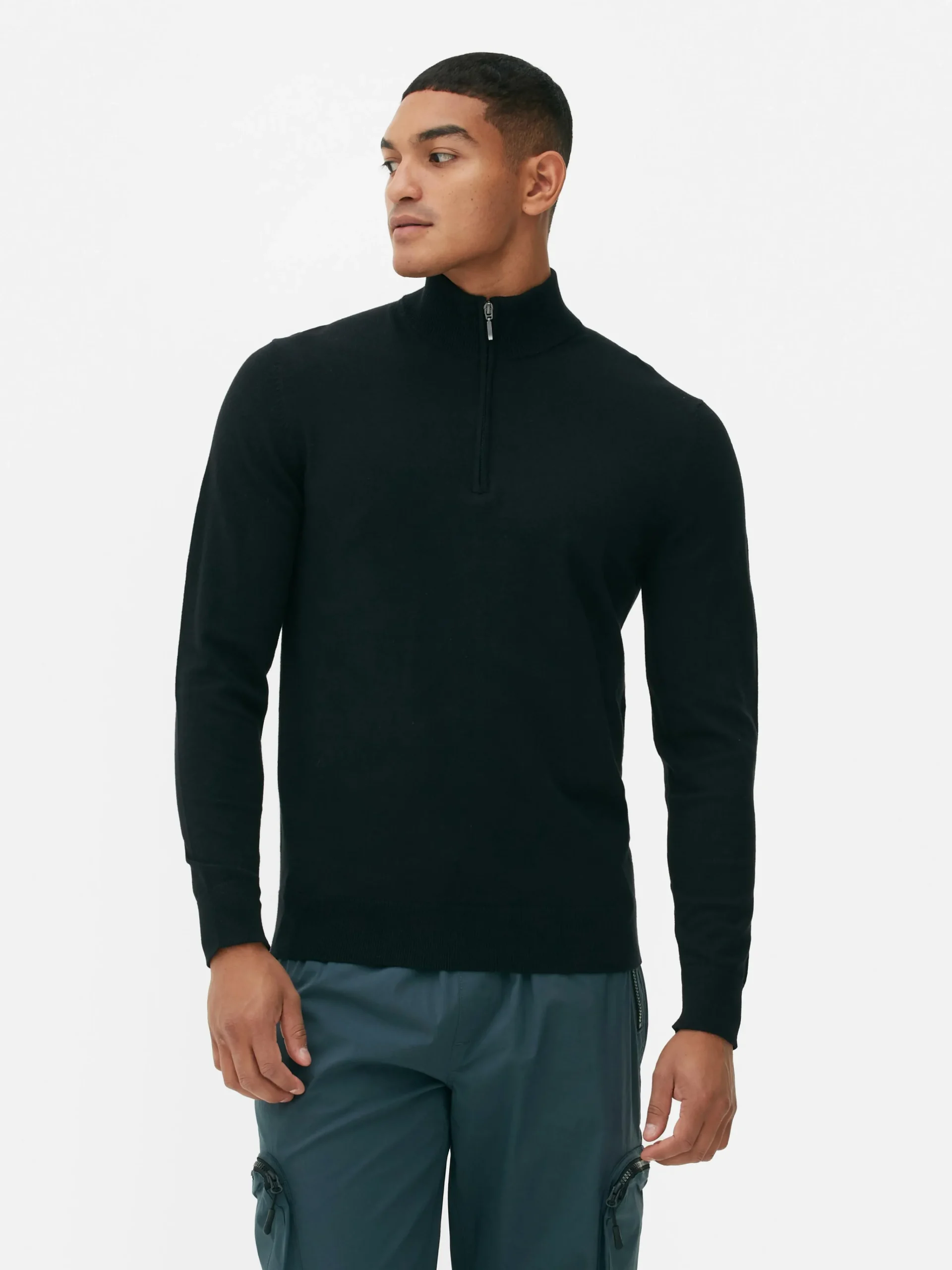 Homme Primark Pulls Et Gilets|Pull Tricoté Semi-zippé