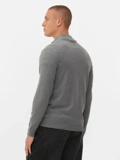 Homme Primark Pulls Et Gilets|Pull Tricoté Semi-zippé