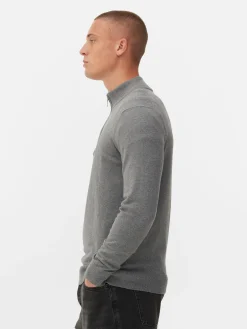 Homme Primark Pulls Et Gilets|Pull Tricoté Semi-zippé