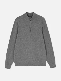 Homme Primark Pulls Et Gilets|Pull Tricoté Semi-zippé