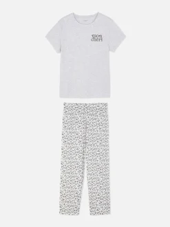 Femme Primark Ensembles Pyjamas|Pyjama à Manches Courtes Graphique En Jersey