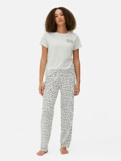 Femme Primark Ensembles Pyjamas|Pyjama à Manches Courtes Graphique En Jersey