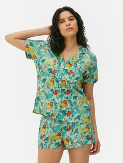 Femme Primark Ensembles Pyjamas|Pyjama à Manches Courtes Tissé Disney Le Roi Lion