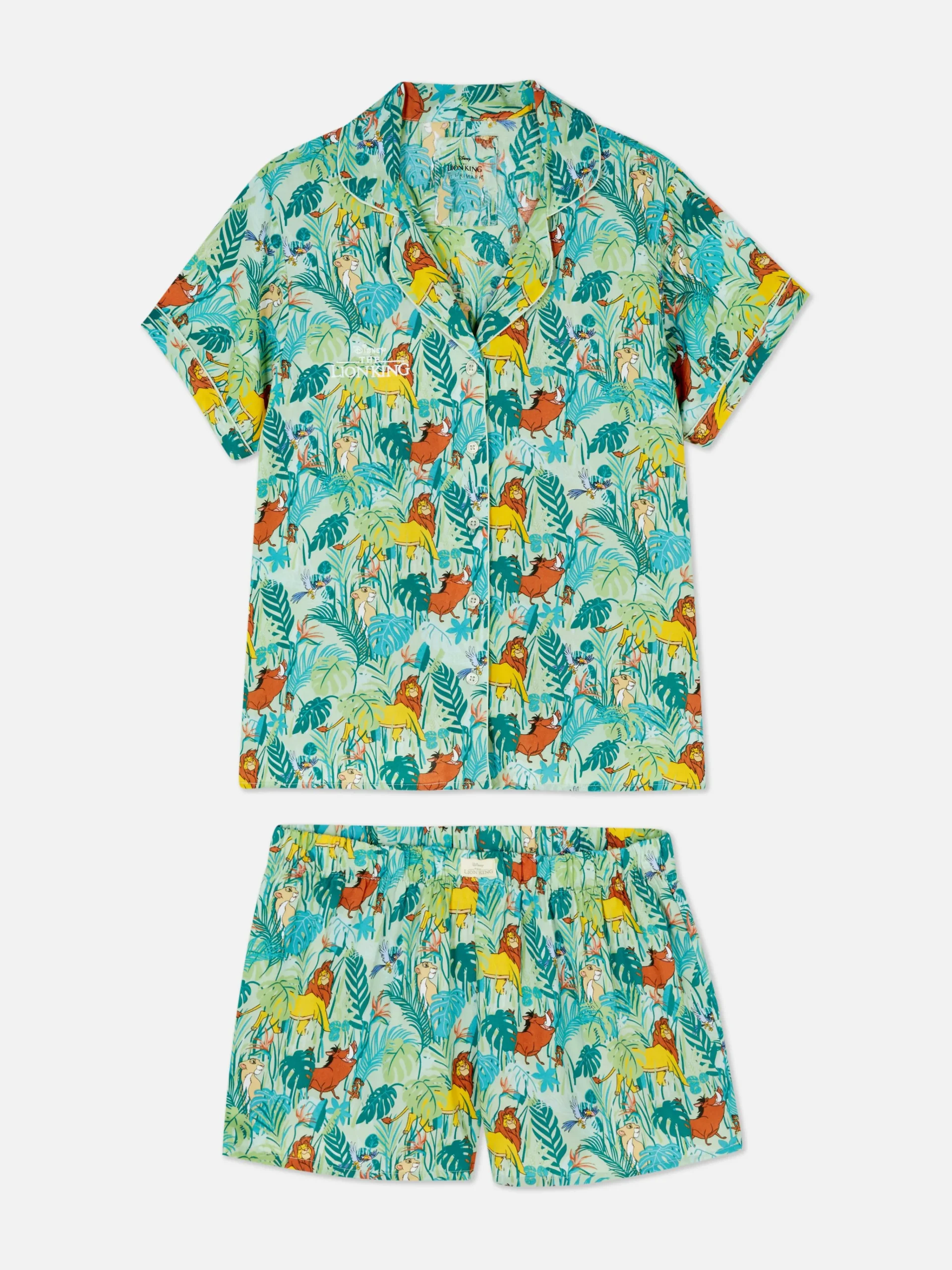 Femme Primark Ensembles Pyjamas|Pyjama à Manches Courtes Tissé Disney Le Roi Lion