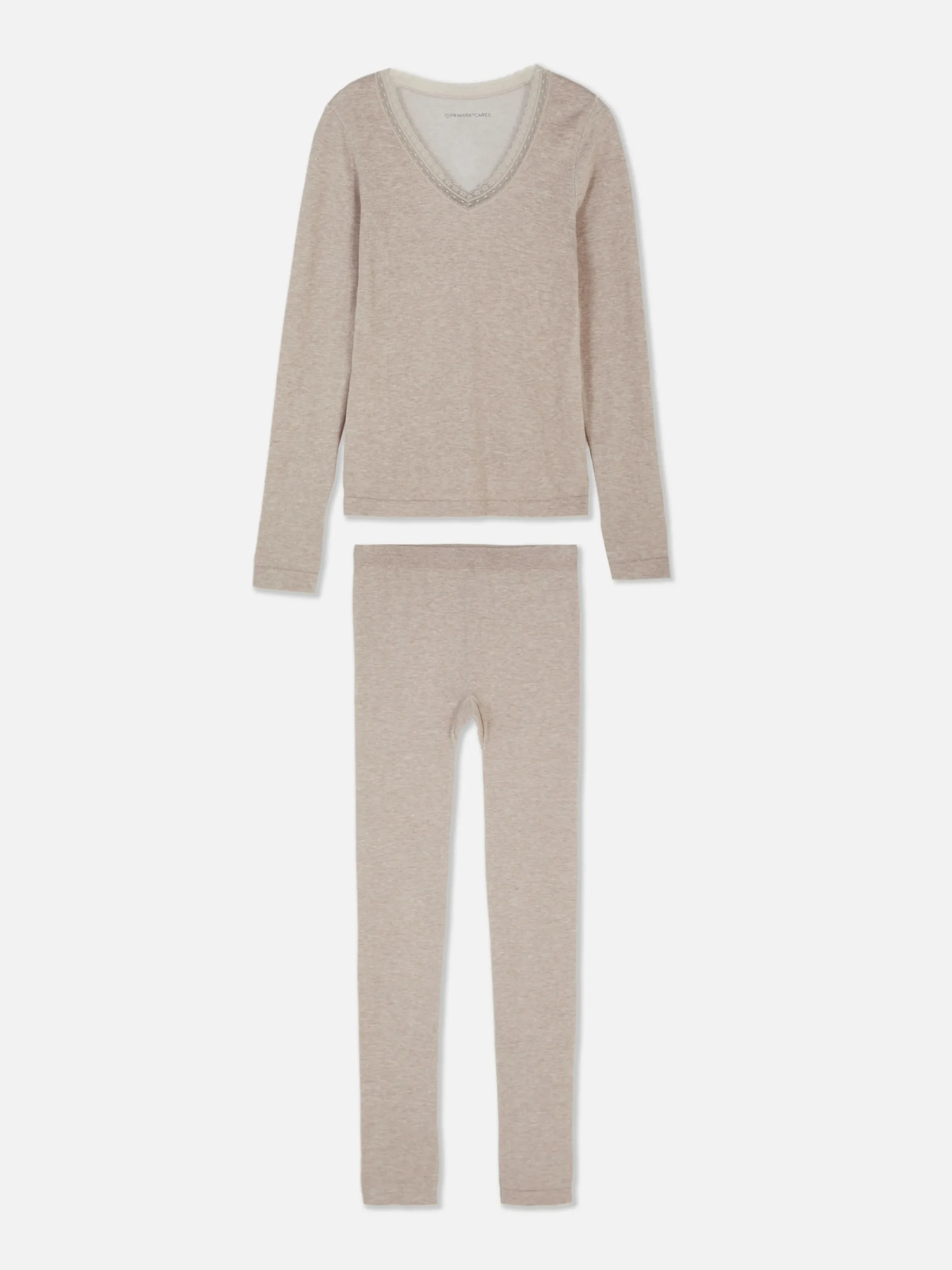 Femme Primark Ensembles Pyjamas|Pyjama à Manches Longues Avec Finitions En Dentelle