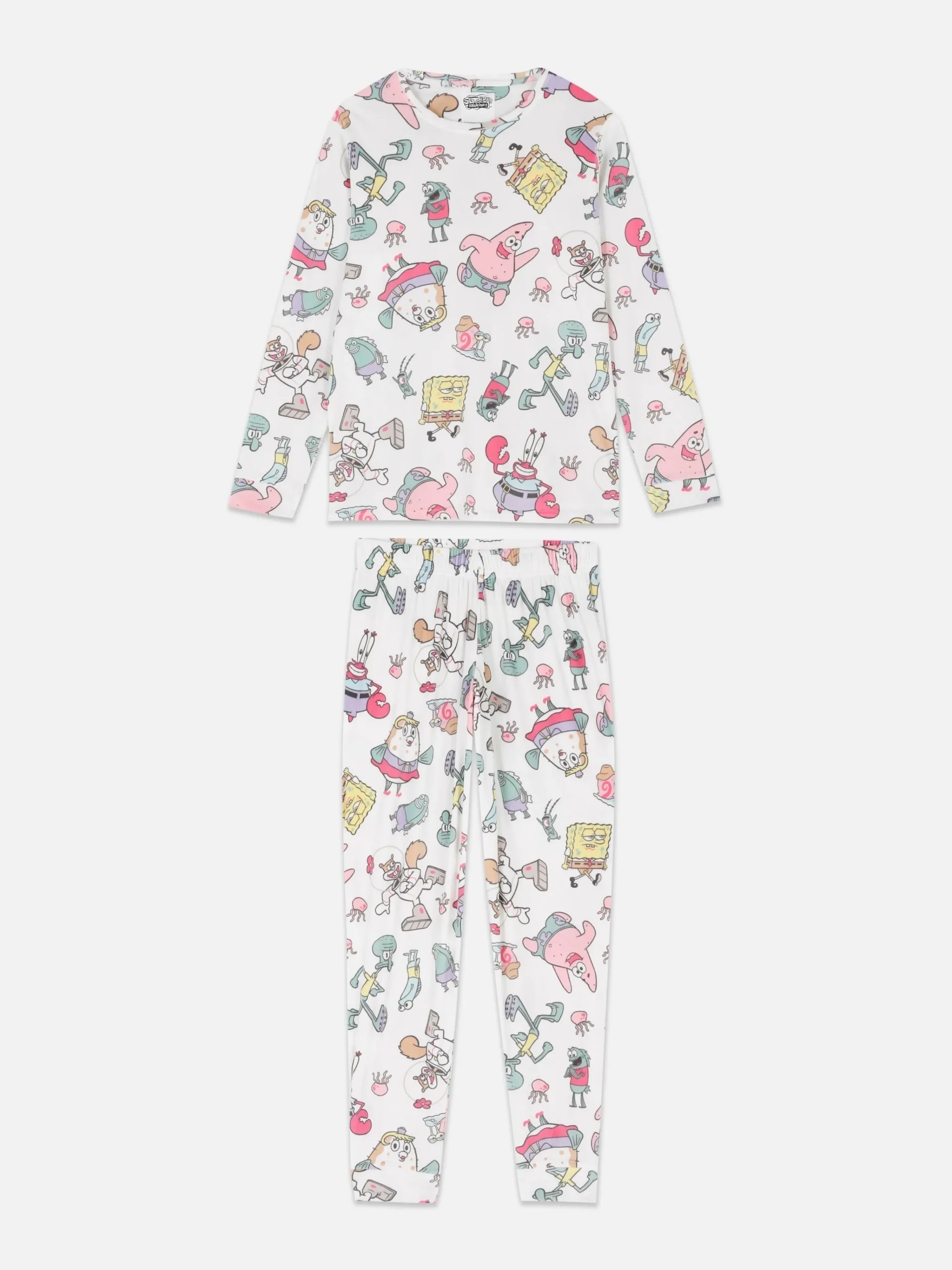 Femme Primark Ensembles Pyjamas|Pyjama à Manches Longues Bob L'éponge