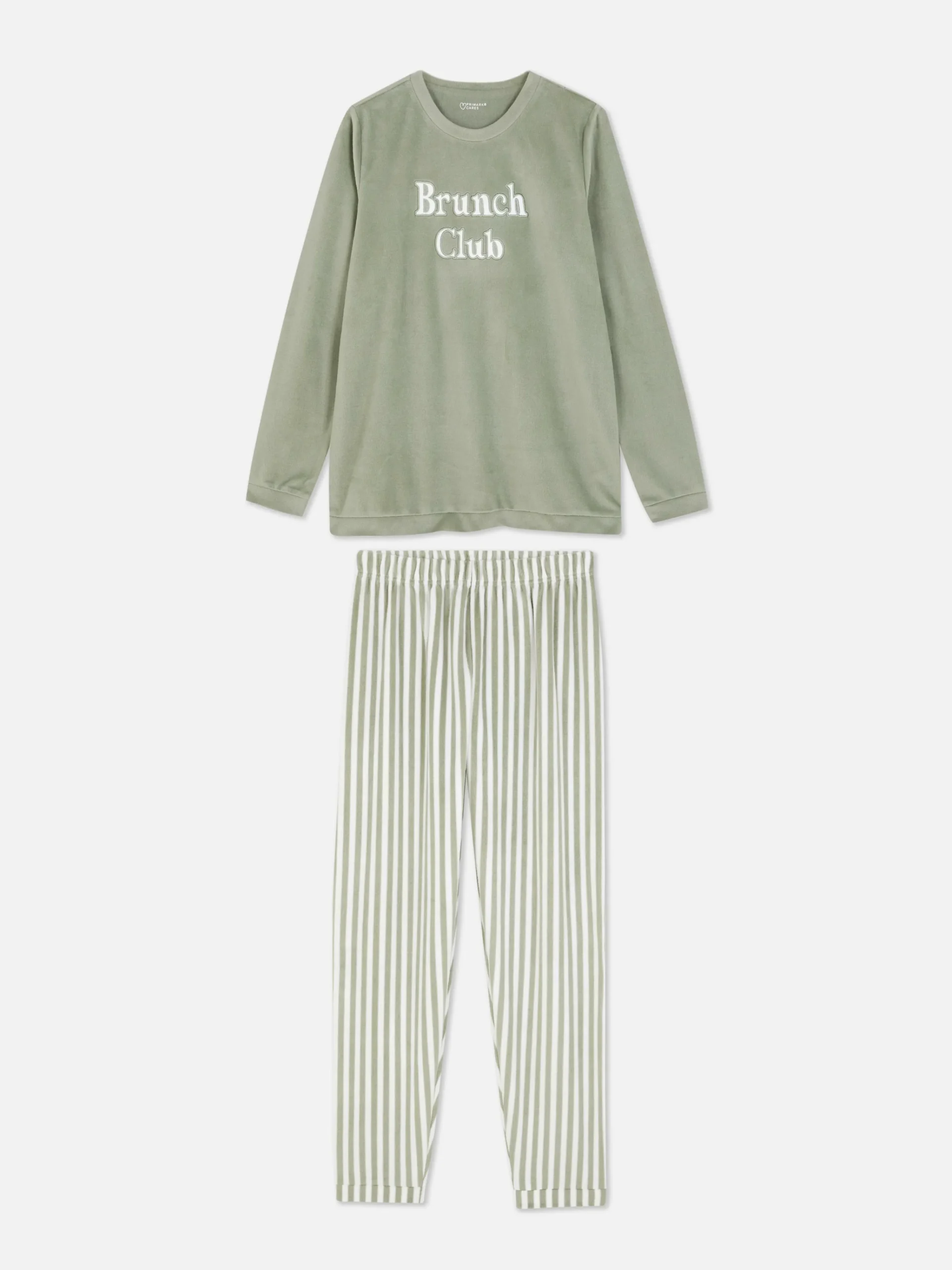 Femme Primark Ensembles Pyjamas|Pyjama à Manches Longues Et à Message