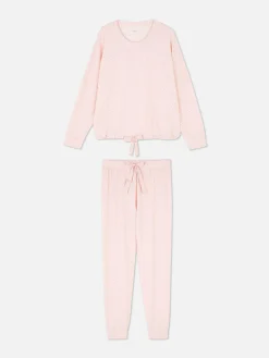 Femme Primark Ensembles Pyjamas|Pyjama à Manches Longues Et Détail Nœud