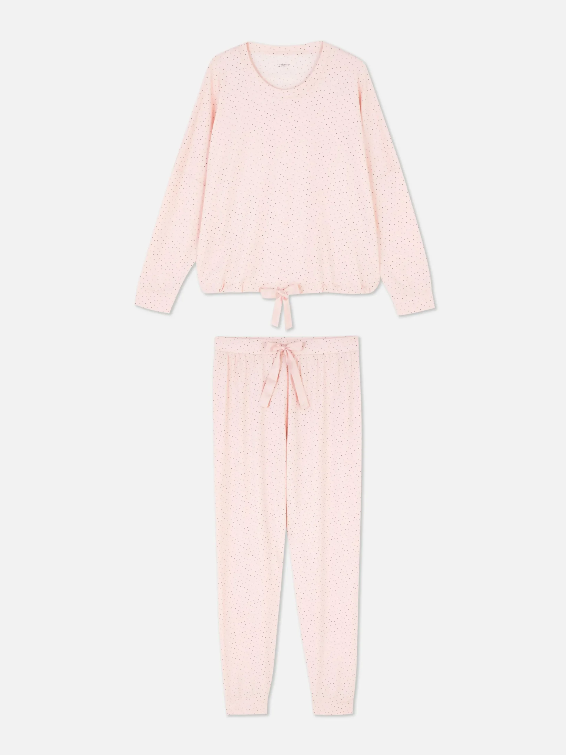 Femme Primark Ensembles Pyjamas|Pyjama à Manches Longues Et Détail Nœud