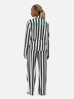 Femme Primark Beetlejuice|Tout Halloween|Pyjama à Rayures Beetlejuice