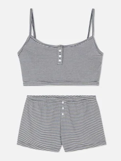 Femme Primark Ensembles Pyjamas|Pyjama Caraco Court Et Short