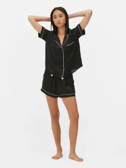 Femme Primark Ensembles Pyjamas|Pyjama Chemise De Nuit Et Short En Satin