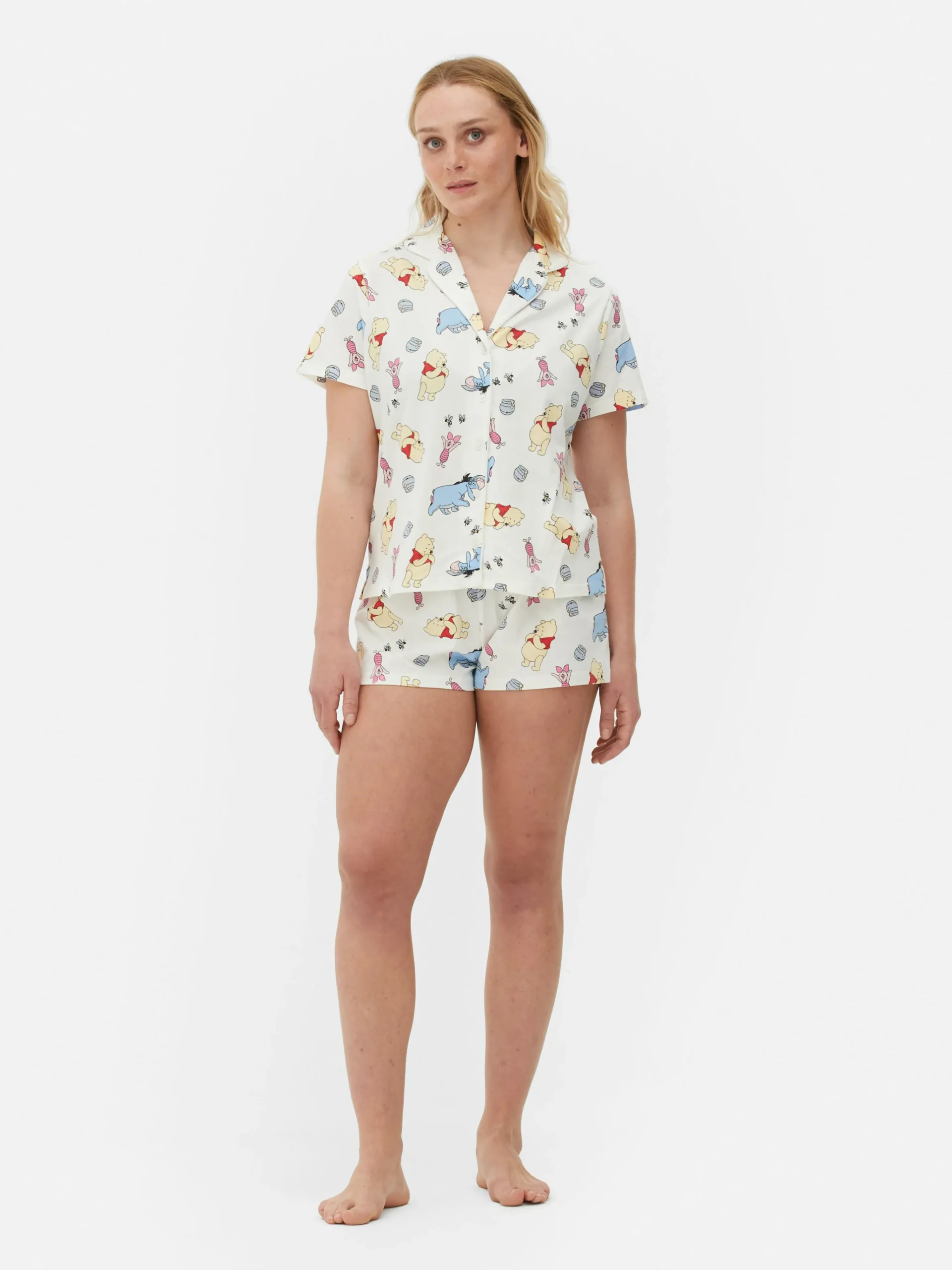 Femme Primark Ensembles Pyjamas|Pyjama Chemise Et Short Disney Winnie L'ourson