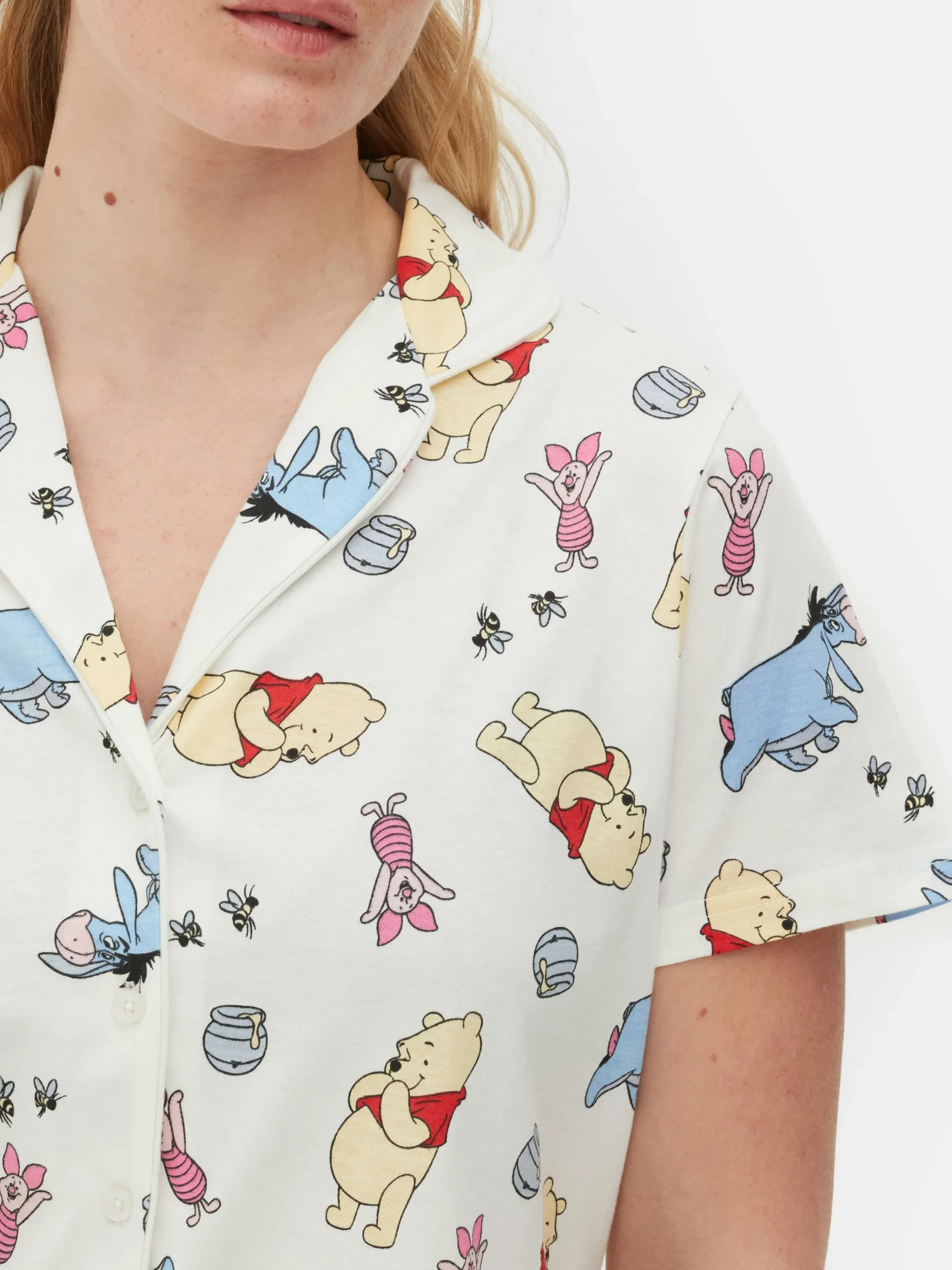 Femme Primark Ensembles Pyjamas|Pyjama Chemise Et Short Disney Winnie L'ourson