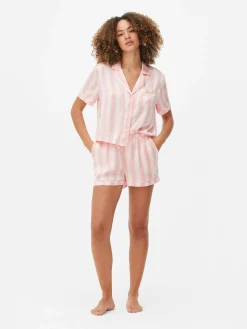 Femme Primark Ensembles Pyjamas|Pyjama Chemise Et Short En Satin