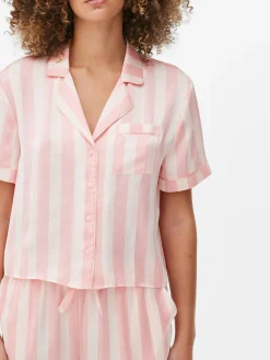 Femme Primark Ensembles Pyjamas|Pyjama Chemise Et Short En Satin