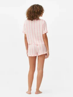 Femme Primark Ensembles Pyjamas|Pyjama Chemise Et Short En Satin