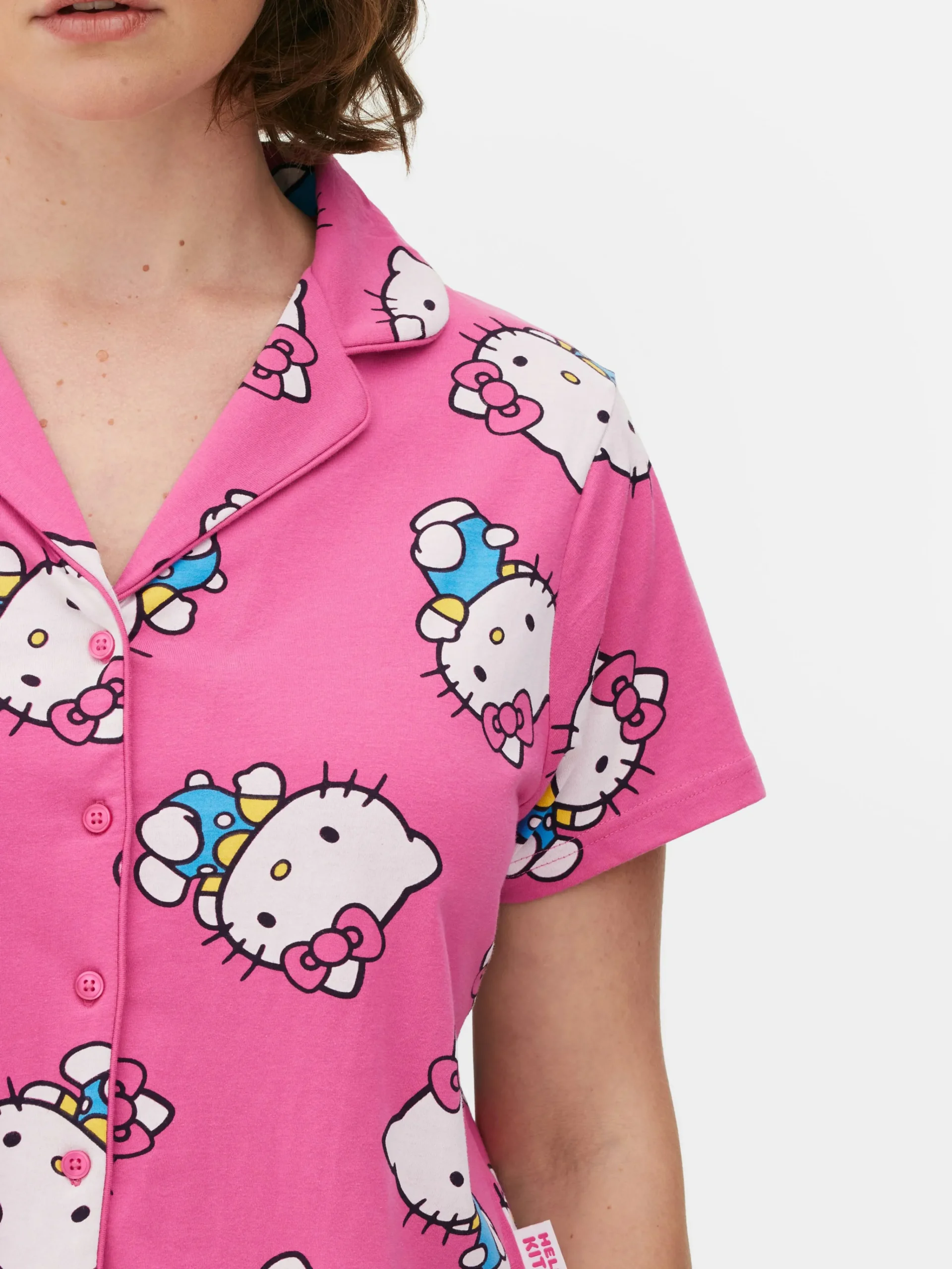 Femme Primark Ensembles Pyjamas|Pyjama Chemise Et Short 50e Anniversaire Hello Kitty