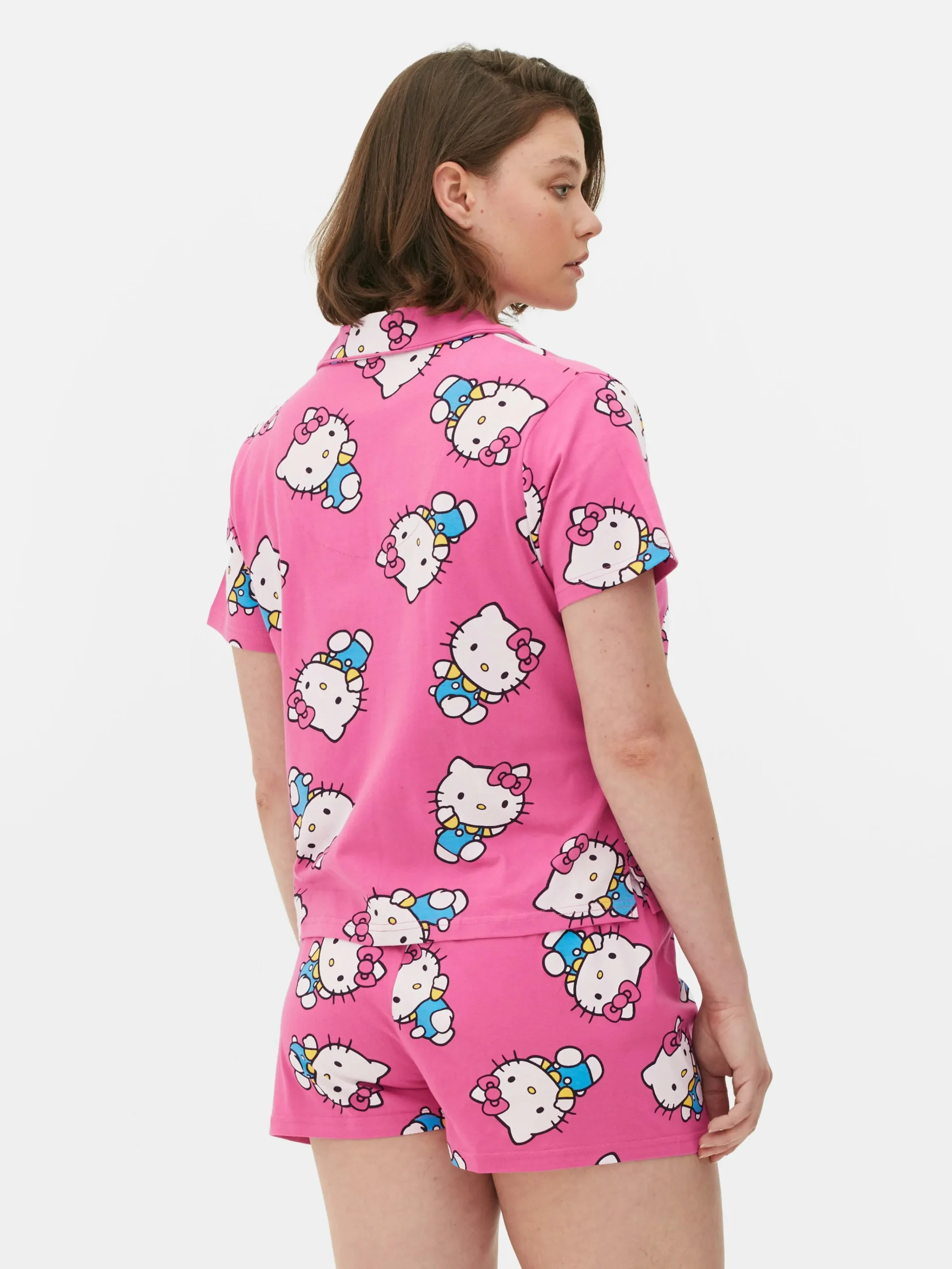 Femme Primark Ensembles Pyjamas|Pyjama Chemise Et Short 50e Anniversaire Hello Kitty