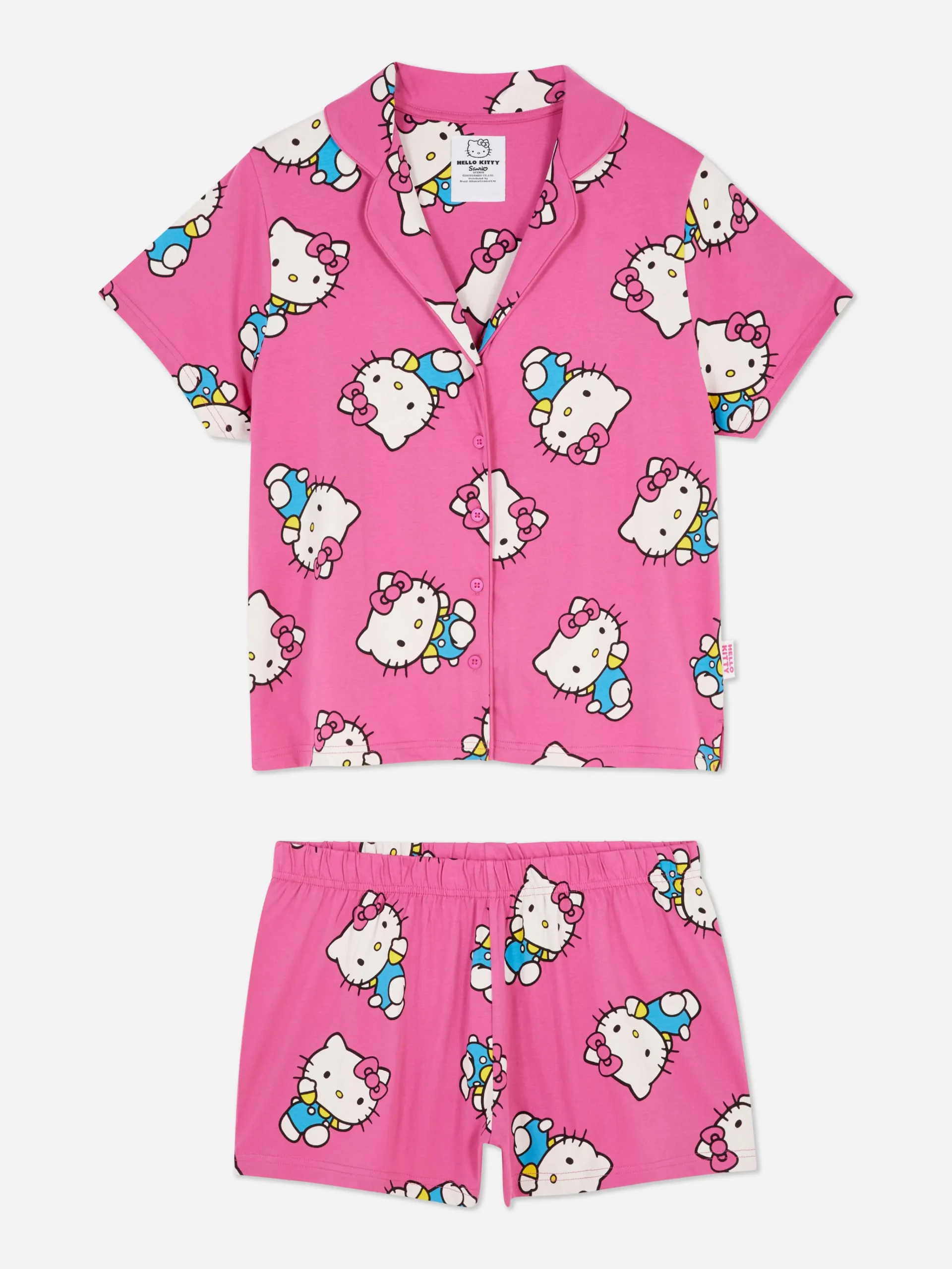 Femme Primark Ensembles Pyjamas|Pyjama Chemise Et Short 50e Anniversaire Hello Kitty