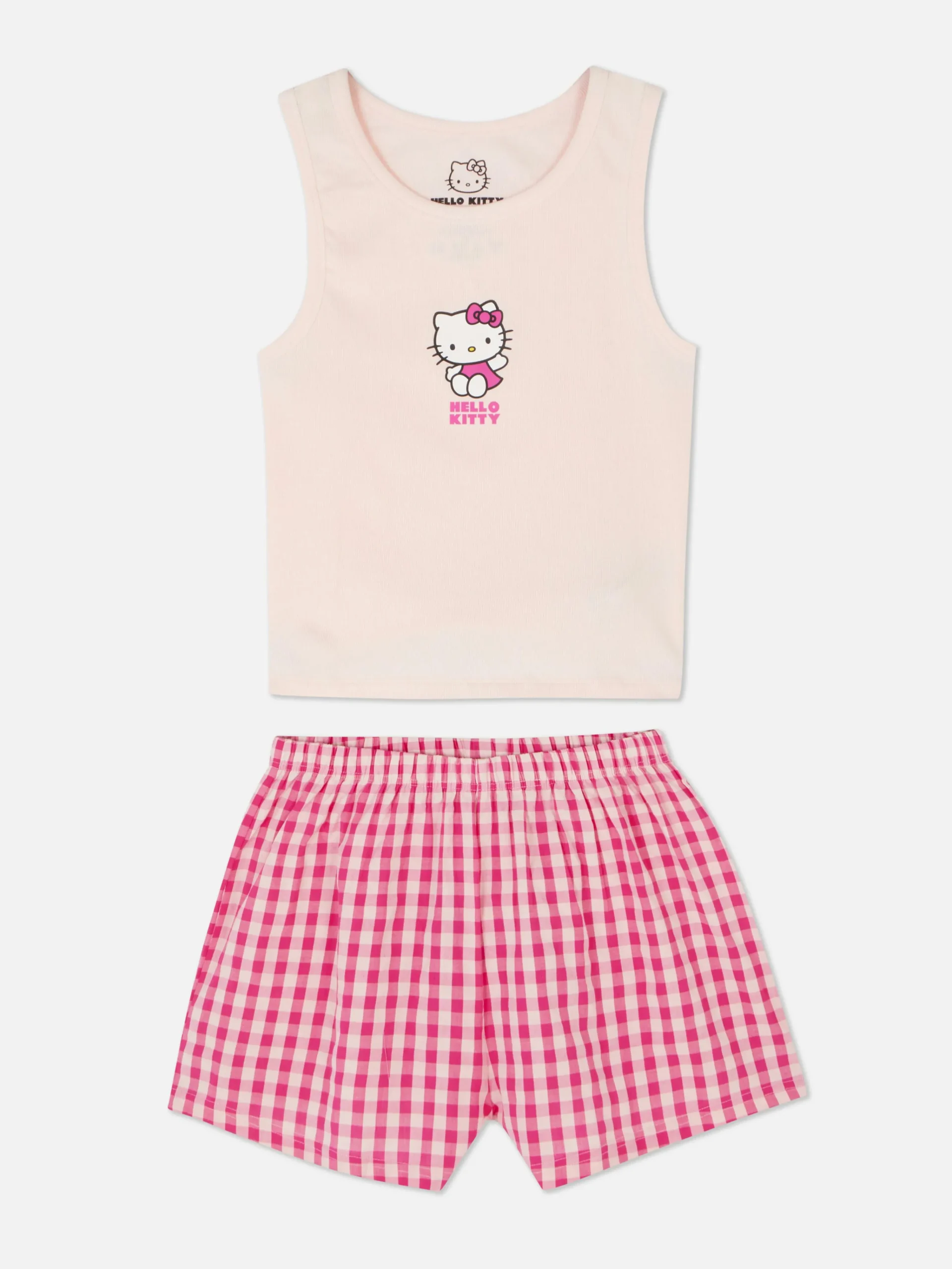 Femme Primark Ensembles Pyjamas|Pyjama Débardeur Et Short Hello Kitty 50e Anniversaire