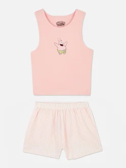 Femme Primark Ensembles Pyjamas|Pyjama Débardeur Et Short Bob L'éponge Femme