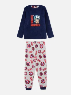 Enfant Primark Pyjamas Et Vêtements De Nuit|Pyjama Doux Marvel Captain America
