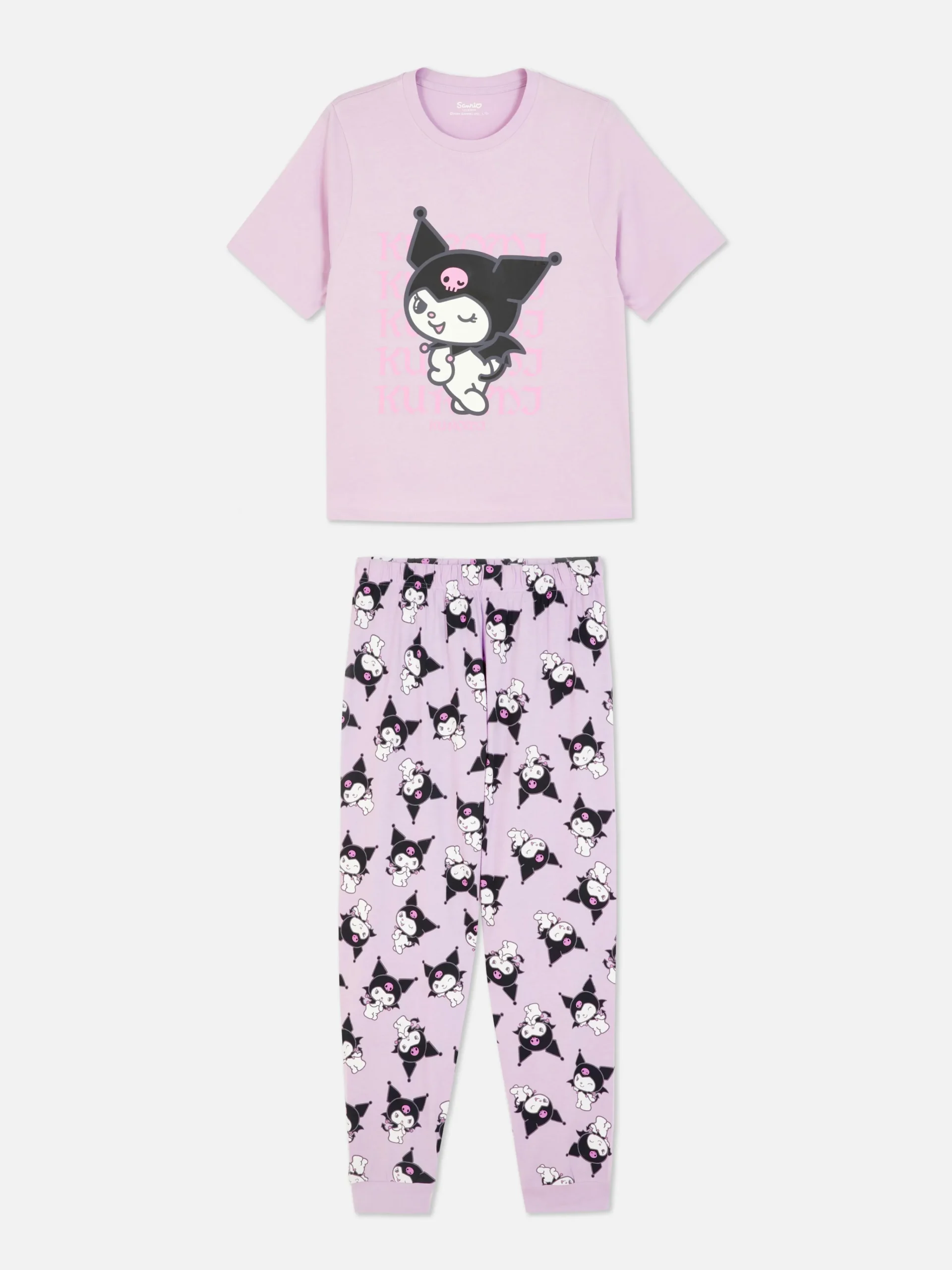 Femme Primark Ensembles Pyjamas|Pyjama En Jersey Hello Kitty Kuromi