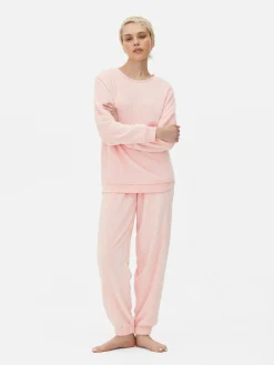 Femme Primark Ensembles Pyjamas|Pyjama En Molleton à Manches Longues