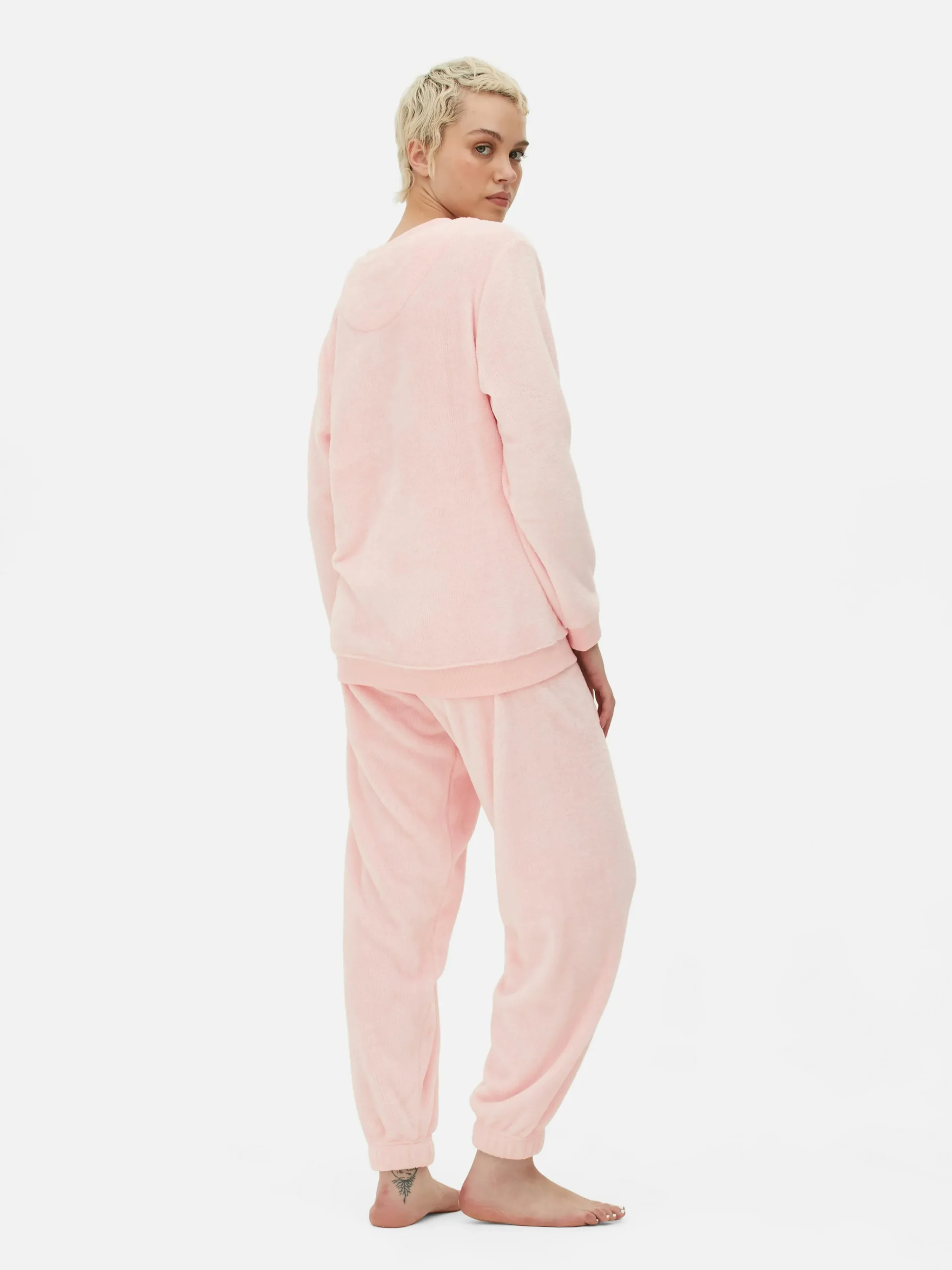 Femme Primark Ensembles Pyjamas|Pyjama En Molleton à Manches Longues