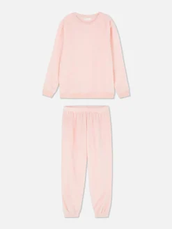 Femme Primark Ensembles Pyjamas|Pyjama En Molleton à Manches Longues