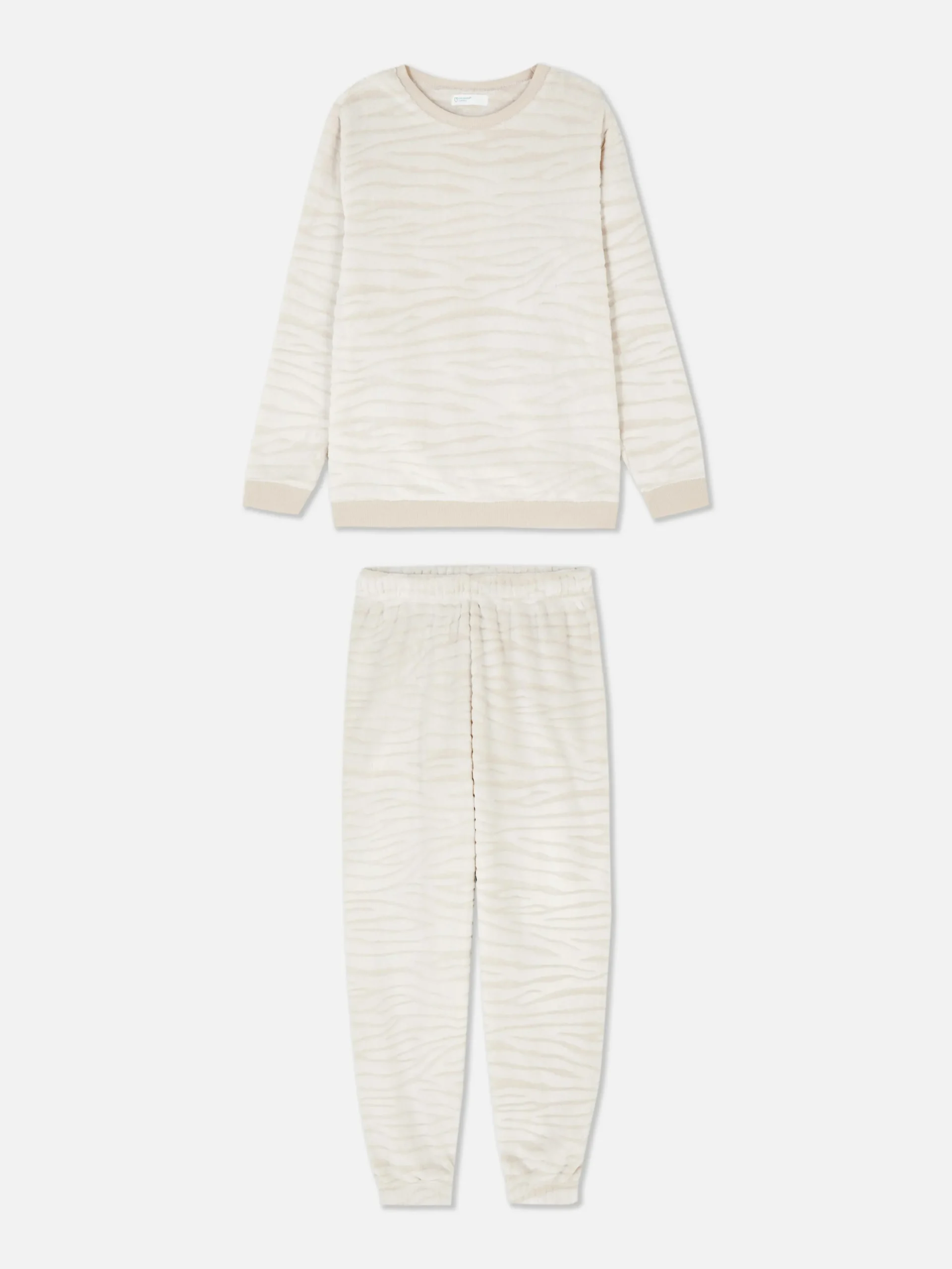 Femme Primark Ensembles Pyjamas|Pyjama En Molleton à Manches Longues