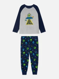 Enfant Primark Pyjamas Et Vêtements De Nuit|Pyjama En Molleton à Motif Spatial