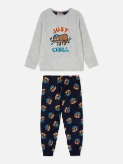 Enfant Primark Pyjamas Et Vêtements De Nuit|Pyjama En Molleton à Motif Paresseux