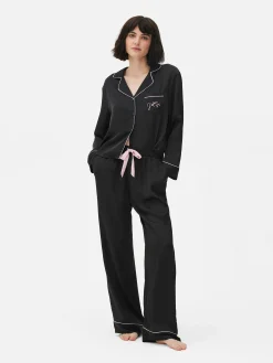 Femme Primark Ensembles Pyjamas|Pyjama En Satin à Manches Longues