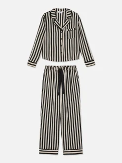 Femme Primark Ensembles Pyjamas|Pyjama En Satin à Manches Longues