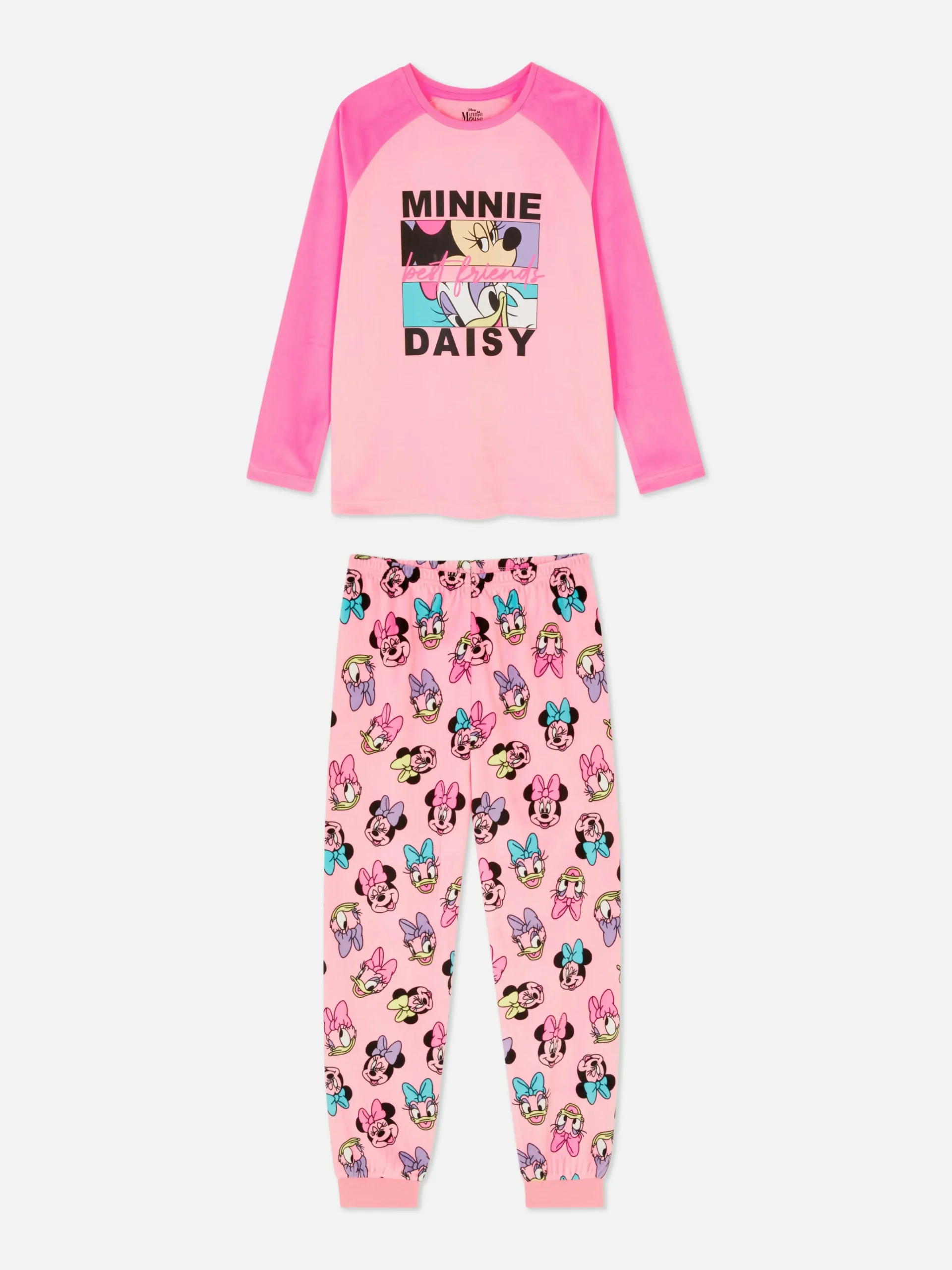 Enfant Primark Pyjamas Et Vêtements De Nuit|Pyjama En Velours Disney Minnie Mouse Et Daisy Duck