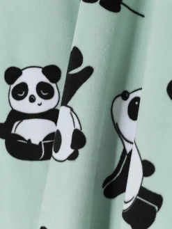 Enfant Primark Pyjamas Et Vêtements De Nuit|Pyjama Long En Velours à Motif Panda