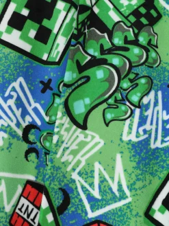 Enfant Primark Pyjamas Et Vêtements De Nuit|Pyjama T-shirt Et Pantalon à Motif Graffiti Minecraft