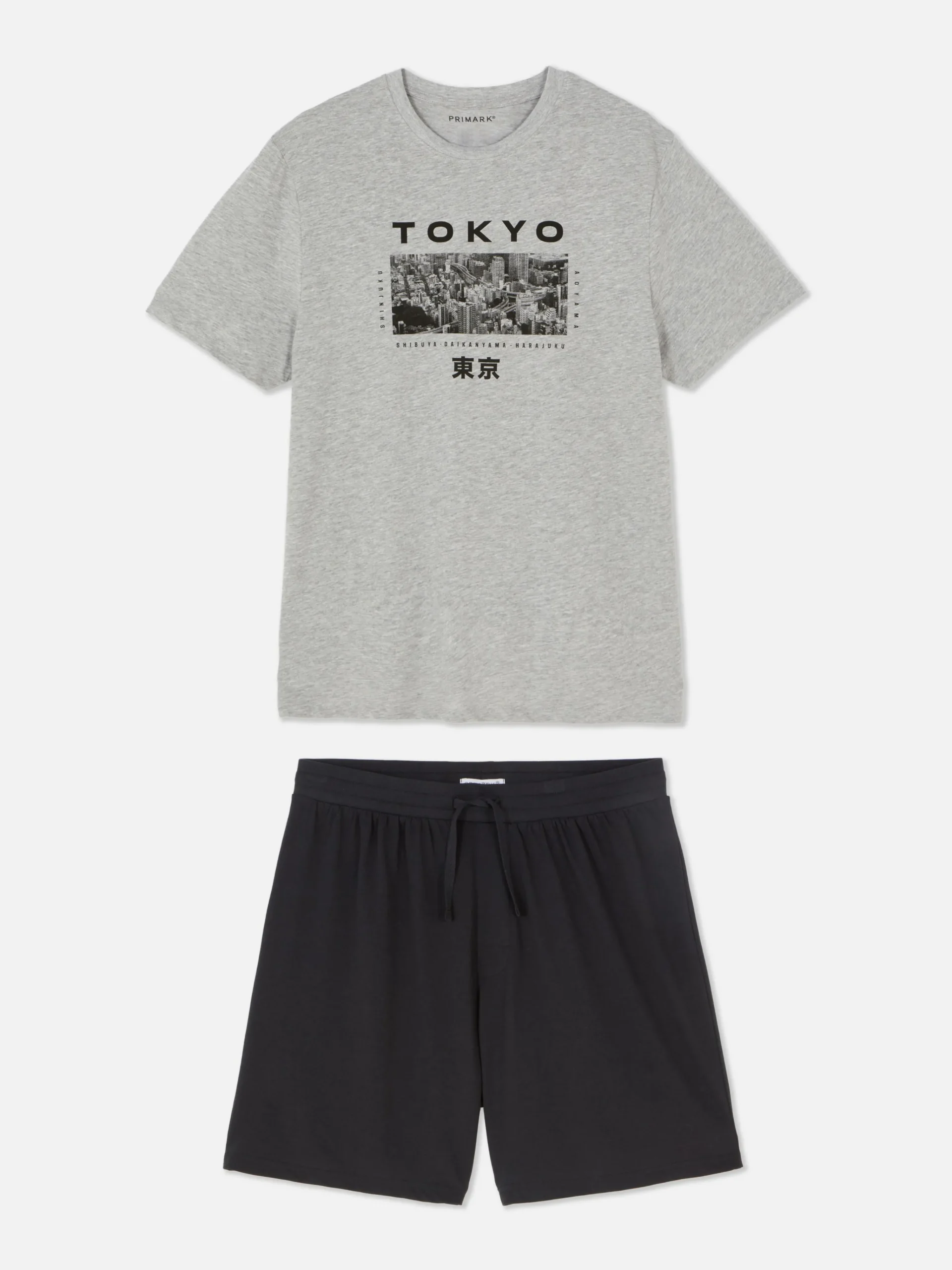 Homme Primark Pyjamas|Pyjama T-shirt Et Short Tokyo