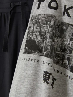 Homme Primark Pyjamas|Pyjama T-shirt Et Short Tokyo