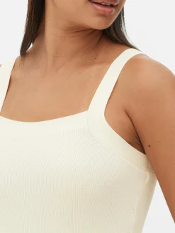 Femme Primark Robes|Robe Côtelée à Encolure Carrée