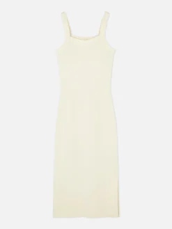 Femme Primark Robes|Robe Côtelée à Encolure Carrée