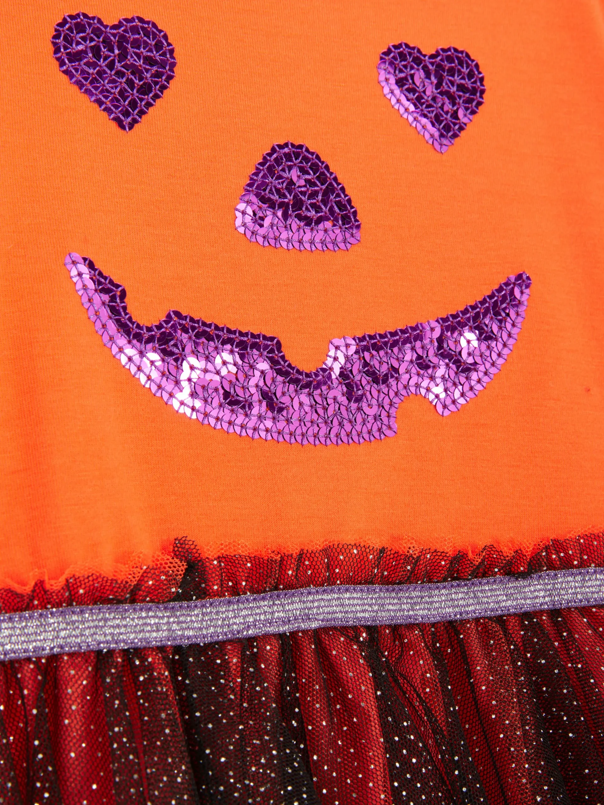 Enfant Primark Tout Halloween|Déguisements Halloween Pour Enfants|Robe D'Halloween Citrouille à Sequins