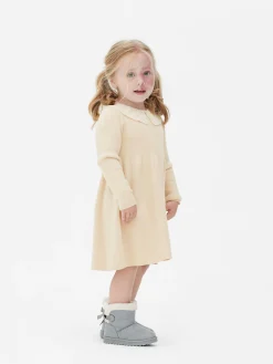 Enfant Primark Robes|Robe En Maille à Col Brodé