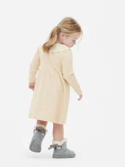 Enfant Primark Robes|Robe En Maille à Col Brodé