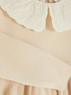 Enfant Primark Robes|Robe En Maille à Col Brodé